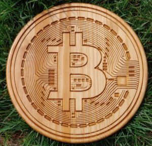 bitcoin wood art